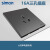 simon i6air荧光灰色钢底板超薄面板 三孔16A插座  定制