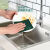 百洁布洗碗布厨房洗锅刷碗海绵擦抹布菜丝瓜络不易沾油清洁布 20片磨砂绿色布