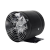 免钻孔圆筒管道固定式高速抽风机厨房强力排气扇油烟机工业换气扇 【建议尺寸18CM】(带网+1米铝箔管)7寸黑色金