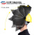 高空作业电焊面罩氩弧焊变光头戴式插配安全帽面屏电焊帽焊工 真彩变光插槽式高空面罩
