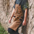 约巢适用美式复古牛仔围裙耐磨园艺木工美发画画男女户外工作服定制印 红棕+杏色细帆布袖套