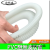 PVC塑料波纹管穿线软管电线电工绝缘PE塑料套管蛇皮管 白-外径16内径12/100米