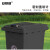 安赛瑞 铁皮分类垃圾桶 环卫大号铁皮垃圾箱 240L 户外带轮方形垃圾桶 黑色 YZ 711057