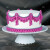 HYWLKJ套装褶皱围边蛋糕模具 硅胶翻糖模具 烘焙工具 蛋糕装饰 1707 米白色