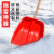 塑料雪铲锹加厚清雪铲户外扫雪工具家用铲雪神器钢化塑料雪橇铲锨 绿色)特大号铲46*44+1.2米木棍