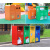 户外卡通垃圾桶幼儿园分类定制方形大号游乐场果皮箱学 绿色单桶门板可定制图案