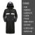 伏加瑞雨衣长款全身防暴雨男士女单人成人新款雨披潮牌外套连体反光 行政款(双层)-黑色 XL
