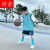忻萦男童假两件套装夏熊猫圆圆儿童速干运动装2024男孩季篮球服 灰色 110cm