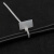海斯迪克 HKL-1078 标牌式尼龙扎带 标签吊牌束线带 多功能绑带 2.5*100mm黑色(100根)