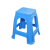 Corej 塑料凳子 高板凳加厚塑料凳子餐桌方椅子简约凳子 蓝色（20个起批）