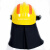 惠利得统型20盔FTKQA灭火17消防头盔安全防护装备抢险森林救援面镜轨道 黄色