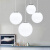 初构想简约现代吧台服装店过道圆球灯具吊灯球形灯个性橱窗泡泡餐厅创意 直径8CM球+LED白光