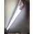 亚明照明T8玻璃灯管LED日光灯1.2米长条圆形荧光灯单双支架地下室 1.2米双支+灯罩(12只装) 0.3厚仅灯架