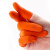 赫思迪格 加厚防滑护指 耐磨乳胶手指套 橘黄色2.7cm/M码【100只】 JG-1714
