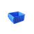 分隔式塑料零件盒螺丝盒工具收纳盒元件盒物料盒汽车零件箱分格盒 F4109蓝箱盖子不含隔板380*110*90mm