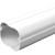 空调管保护套管PVC室内室外空调外机道挂机装饰槽遮挡套 新PVC材质-【100*65】 1米直管