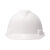 梅思安PE豪华型有孔安全帽一指键帽衬PVC吸汗带E型下颏带蓝色 白色 1顶