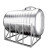 304不锈钢水箱卧式储水罐水塔平放加厚太阳能楼顶蓄水桶 加厚1吨长1.45M宽0.9M高1M 304壁厚0