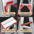人字梯加厚铝合金梯子室内多功能家用折叠双侧工程梯安全便携合梯 红航空铝全筋加强加固步0.9米+