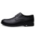 安姿影皮男士商务皮鞋2022新款正装男鞋英伦休闲单鞋 b-6689黑色 38