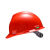 梅思安PE豪华型有孔安全帽一指键帽衬PVC吸汗带E型下颏带蓝色 红色 1顶