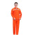 安先达工作服 汽修劳保工作服 带反光条电工服 橘色套装 M 