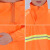 橙色环卫保洁工人分体雨衣雨裤套装劳保物业道路施工程反光防雨服 套装：橘色（单层） XXL