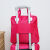 帕美莎行李袋带轮拉杆旅行包女大容量手提韩版短途旅游登机防水出差 紫色拉杆包 中号(2轮单向轮)