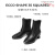爱步（ECCO）切尔西靴女 真皮牛皮方头高跟皮靴 型塑35方头 黑色29074301001 39