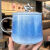 星巴克（Starbucks）杯子水杯新款蓝色双鱼尾星空马克杯高颜值ins陶瓷女生小众大容量 星空鱼尾杯+盖