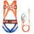 沃科博 五点式全身式安全带高空作业保险带 全身-双绳大钩—2米