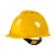 君御PE安全帽 1501豪华V型 工地国标男加厚防砸透气工业头盔 防护帽子  黄色 一个价