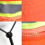 夏季透气网眼遮阳环卫帽橘黄色大帽檐物业保洁清洁防晒工作太阳帽 环卫帽：橘色加厚反光条