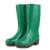 PVC橡胶雨鞋女 中高筒防滑防水雨靴厨房工作胶水鞋靴子 绿色 37