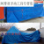 PE加厚防雨布货场盖布机器设备防雨罩防尘罩室外大型工业货物包装 蓝橘色 1x1m
