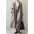 莱斯路易仕（LSLUYISI）轻奢品牌西西里#韩国双排扣中长款羊毛呢大衣女气质标准型外 灰色 S