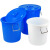 全新50升桶 圆桶 100升水桶 储水桶 蓄水桶 大容量装水桶 160升桶不带盖蓝色装240斤水 HDPE材质
