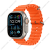 Apple新品/2023新款/苹果  代苹果手表iWatch钛金属潜水防水iPhone运动 橙色海洋表带适合130200毫米腕围 官方标配49mmGPS蜂窝网络表款