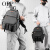 OPP双肩包男新款轻奢品牌大容量运动旅行电脑背包休闲初高中学生书包 黑色 31*20*46CM