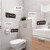 定制创意男女卫生间提示牌酒店WC厕所指示牌门牌双面洗手间提示牌 已消毒 24x10cm