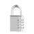 安先达密码锁 锌合金大号4位密码锁 便携防盗锁具 行李箱健身房密码锁 银色