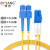 博扬(BOYANG)电信级光纤跳线 单模双芯尾纤 Φ2.0跳纤光纤线网线 FC-FC 2.0单模双工 BY-3332S 50m