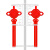定制路灯杆装饰1.2米led中国结路灯发光太阳能亚克力福字中国结灯定制 960*640牌 红色 不