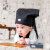 CLCEY书童百天照宝宝小书生古装中国风诗仙儿童拍照主题套装 帽子+服装 3个月左右