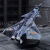 白帝空天战机模型长空歼20战斗机全金属DIY拼装模型飞机3D 拼酷艾布拉姆斯彩色主战坦克 工