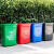 垃圾桶塑料带盖家用室外垃圾箱大容量商用户外厨房办公室工业加厚不含税运 20升蓝色无盖