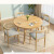 圣耐尔圆形餐桌	φ800*760，原木色，桌面厚1.6cm	张