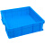 仁聚益定制适用颜色定制款配件收纳工具箱加厚正方形塑料周转箱紫色绿色零件盒 400.六格箱+盖子 正方形收纳箱