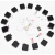 促销方形伸缩拉线盒手表展示防盗钢丝绳拉线器VR头显固定卷线器 白色1.5米线长(2个铜柱) 定制款