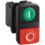 施耐德电气双头按钮开关触点2个ZBEZ101+ZBEZ102 XB4BL73415金属框双头红绿